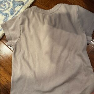 Brandy Melville Gray Short Sleeve Tee